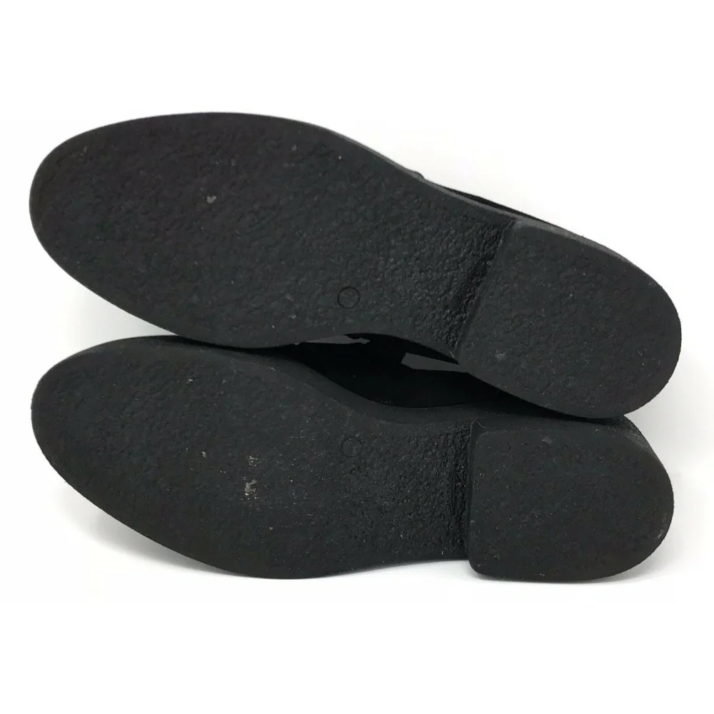 Sesto Meucci Black Suede Stud Platform Shoes 9